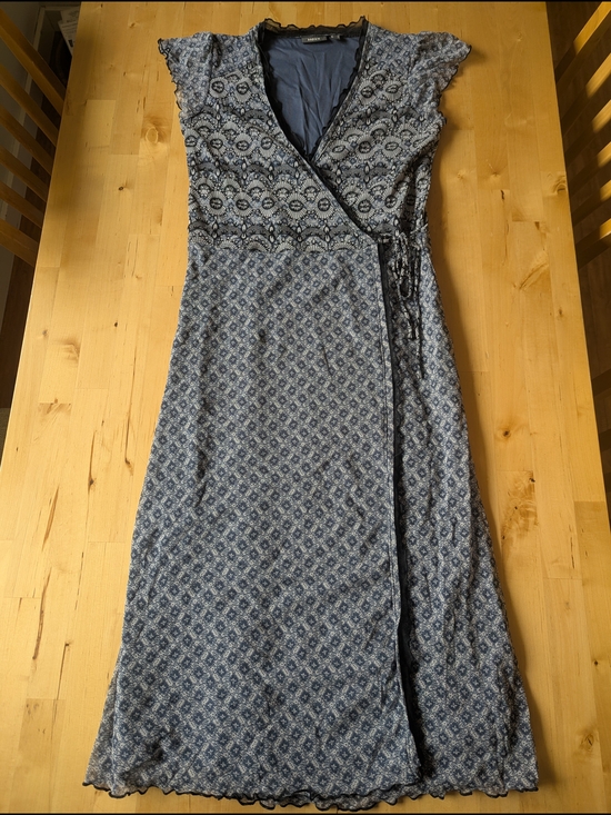 Mexx Dresses & Skirts - Mexx Wrap-Style Blue Patterned Women’s Dress XS